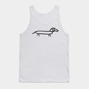 Wiener Dog stick figure Tank Top